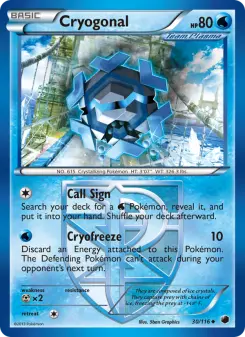 Pokémon-Karte Cryogonal 030/116