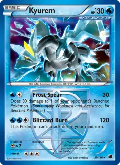 Pokémon-Karte Kyurem 031/116