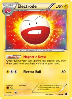 Pokémon-Karte Electrode 033/116