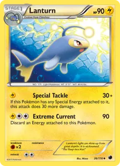 Pokémon-Karte Lanturn 036/116
