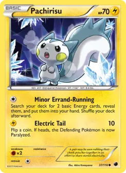 Pokémon-Karte Pachirisu 037/116