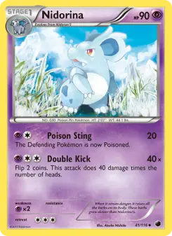 Pokémon-Karte Nidorina 041/116
