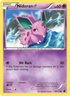 Pokémon-Karte Nidoran♂ 043/116