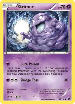 Pokémon-Karte Grimer 045/116
