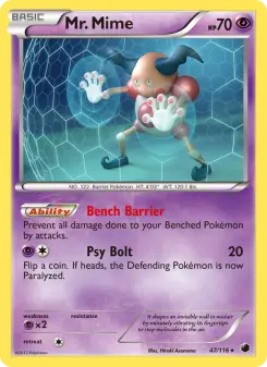 Pokémon-Karte Mr. Mime 047/116