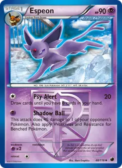 Pokémon-Karte Espeon 048/116