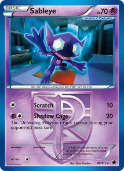 Pokémon-Karte Sableye 049/116