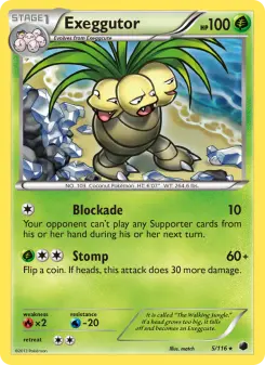 Pokémon-Karte Exeggutor 005/116