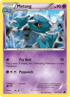 Pokémon-Karte Metang 051/116