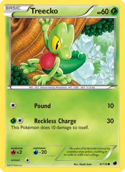 Pokémon-Karte Treecko 006/116