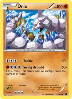 Pokémon-Karte Onix 061/116
