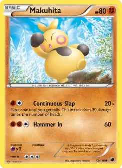 Pokémon-Karte Makuhita 062/116