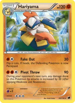 Pokémon-Karte Hariyama 063/116