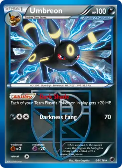 Pokémon-Karte Umbreon 064/116