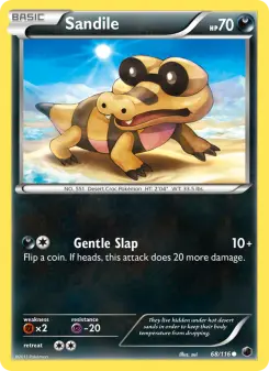 Pokémon-Karte Sandile 068/116