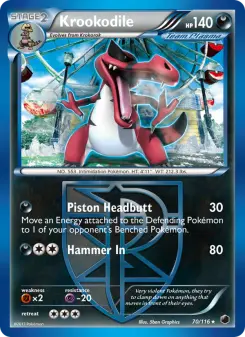 Pokémon-Karte Krookodile 070/116