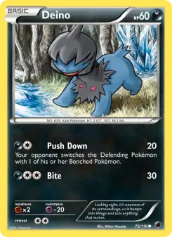 Pokémon-Karte Deino 075/116