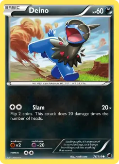 Pokémon-Karte Deino 076/116