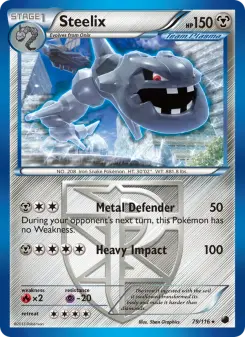 Pokémon-Karte Steelix 079/116