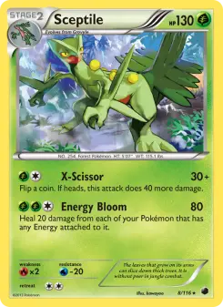 Pokémon-Karte Sceptile 008/116