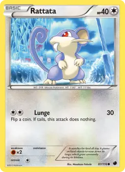 Pokémon-Karte Rattata 087/116