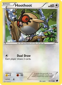 Pokémon-Karte Hoothoot 091/116