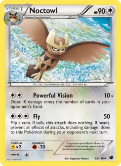 Pokémon-Karte Noctowl 092/116