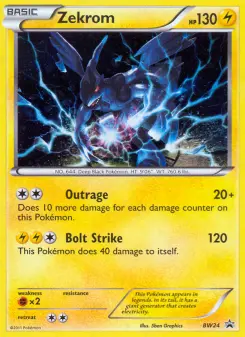 Pokémon-Karte Zekrom BW24