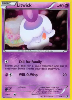 Pokémon-Karte Lichtel BW27