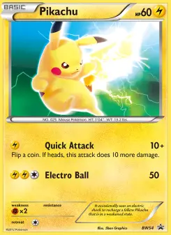 Pokémon-Karte Pikachu BW54
