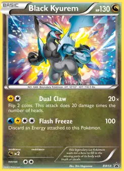 Pokémon-Karte Schwarzes Kyurem BW58