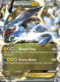 Pokémon-Karte Schwarzes Kyurem-EX BW62