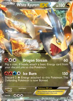 Pokémon-Karte Weißes Kyurem-EX BW63