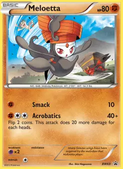 Pokémon-Karte Meloetta BW69