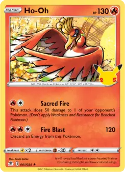 Pokémon-Karte Ho-Oh 001/025