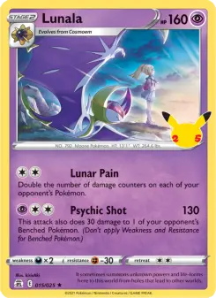 Pokémon-Karte Lunala 015/025
