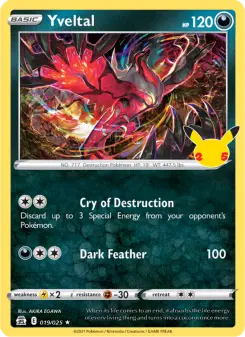 Pokémon-Karte Yveltal 019/025