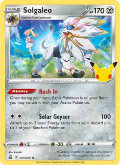 Pokémon-Karte Solgaleo 021/025