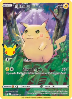 Pokémon-Karte Pikachu 005/025