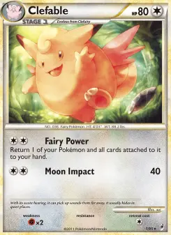 Pokémon-Karte Clefable 001/095