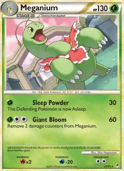 Pokémon-Karte Meganium 027/095