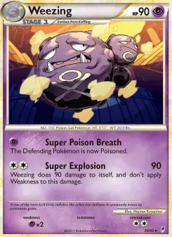 Pokémon-Karte Weezing 038/095