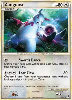 Pokémon-Karte Zangoose 039/095