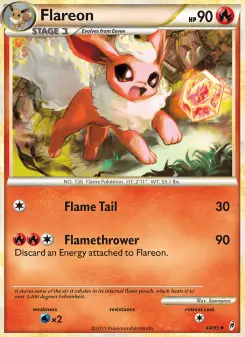 Pokémon-Karte Flareon 044/095