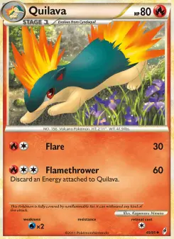 Pokémon-Karte Quilava 049/095