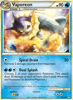 Pokémon-Karte Vaporeon 052/095