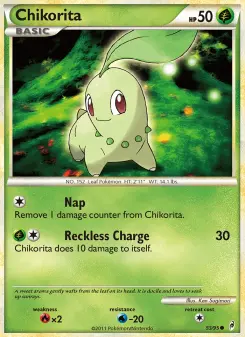 Pokémon-Karte Chikorita 053/095