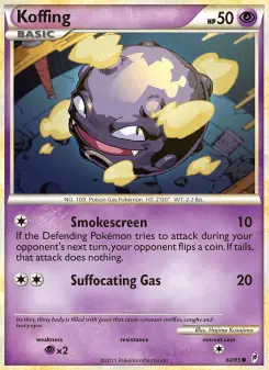 Pokémon-Karte Koffing 060/095