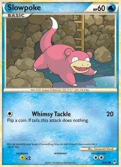 Pokémon-Karte Slowpoke 070/095