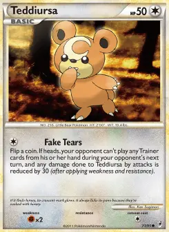 Pokémon-Karte Teddiursa 073/095